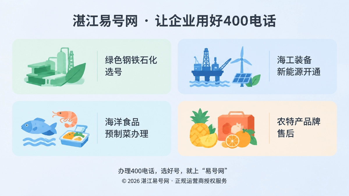 湛江易号网400电话办理流程